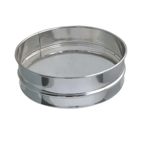 Peneira com malha de 0,8mm Inox 16cm