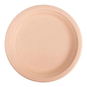 Pratos Bionic – Pack de 50 – Bagaço Natural Ø23x2cm
