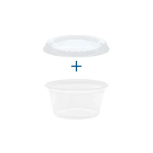 Taça com tampa para molhos – Pack de 50 – PP 3cl