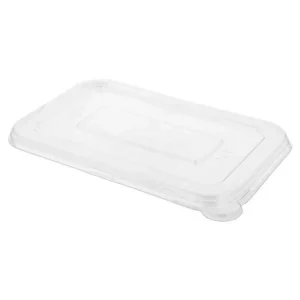 Tampa baixa rectangular Bionic – Pack de 50 – PE Transparente
