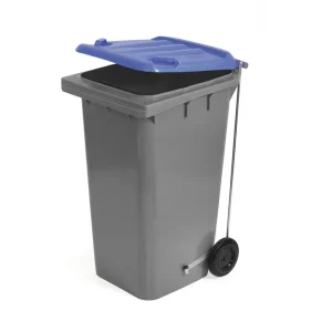 Contentor com rodas com pedal Azul 240L