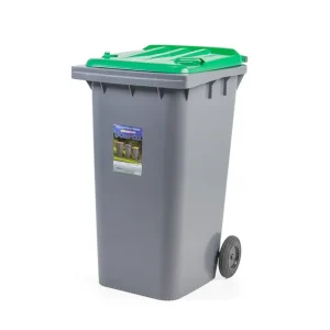 Contentor com rodas sem pedal Verde 240L