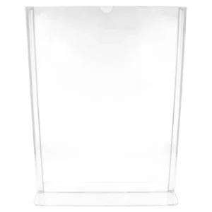 Porta-menus de mesa vertical A4 Transparente
