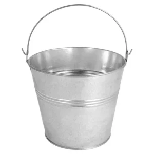 Balde galvanizado 14x14cm