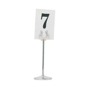 Porta-etiquetas de mesa Inox 10cm