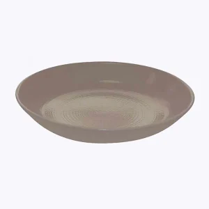 Prato fundo redondo Modulo Nature Grés Taupe 21cm