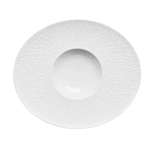 Prato gourmet oval Boréal Porcelana Branca 17cl 30cm