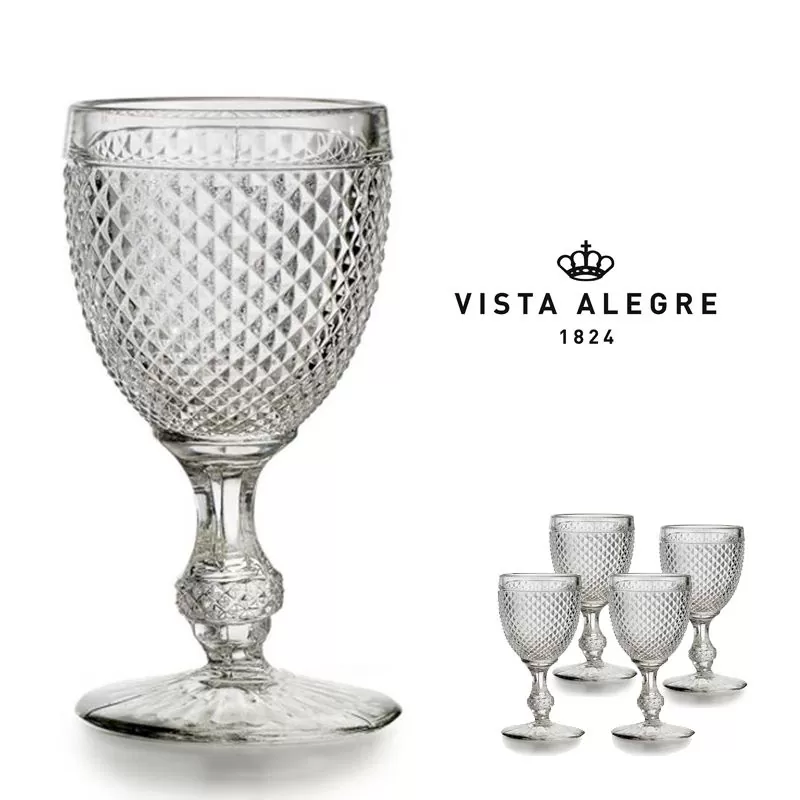 VISTA ALEGRE CALICE VA BICOS INCOLOR CONJ.4 28CL CLEAR VIDRO