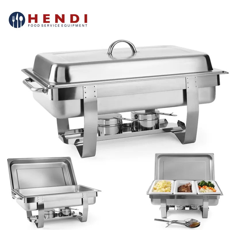 CHAFING DISH HENDI 471005 GN 1/1 9L 58,5X38,5X31,5CM INOX