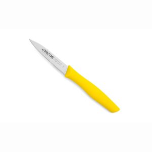 Faca descascar com cabo amarelo Nova 8,5cm