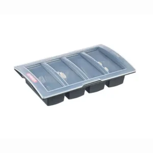 Porta-talher com tampa GN 1/1 Antracite