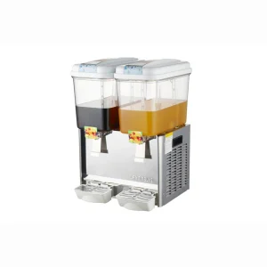 Dispensador de sumo refrigerado com misturador Inox 0,3kW 2x18L