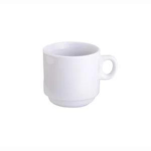 Chávena de meia de leite empilhável H06 Porcelana 20cl 7,5cm