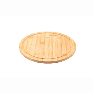 Tábua de corte redondo com canal Bambu 30cm