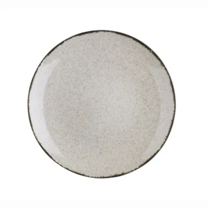 Prato de sobremesa Pearl Porcelana Bege 21cm