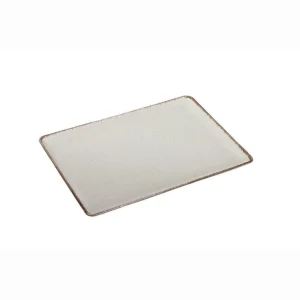 Travessa retangular Pearl Porcelana Bege 30x22cm