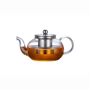 Bule com infusor Inox Vidro 60cl