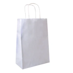 Sacos de papel com asa Branco