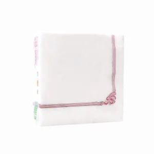 Guardanapos ponto por ponto Papel Branco – Conjunto de 50 unidades