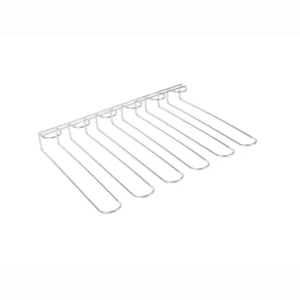 Suporte para copos no tecto 5 fileiras Inox Prateado