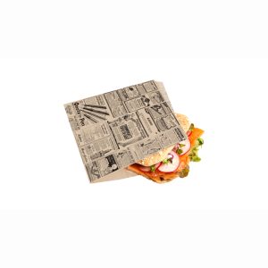 Sacos abertos 2 lados Fast Food Times – Pack de 500 – Papel Anti-gordura 16×16,5cm