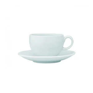 Chávena de café com pires Luna Branco 9cl