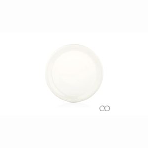 Prato de sobremesa Zest Branco 21cm