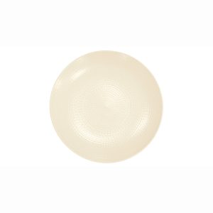 Prato de sobremesa Modulo Nature Kaolin Grés Bege 21cm