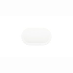 Prato raso oval Essentielle Porcelana Branca 32x19cm