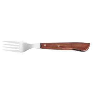 Garfo de bife com cabo de Madeira 19cm