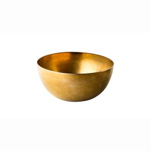 Tigela vintage Inox dourado 400cl ø25cm