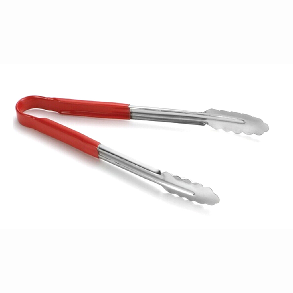 Pinça com cabo vermelho Inox 31,5cm