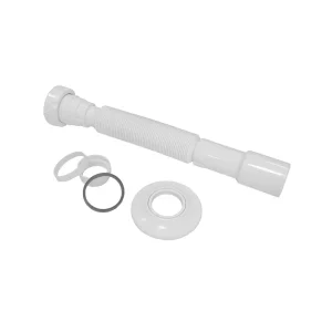 Tubo Articulado Com Porca Plástica Branco 1’’1/4